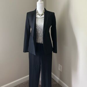 Ann Taylor Bluish Black Blazer and Pants